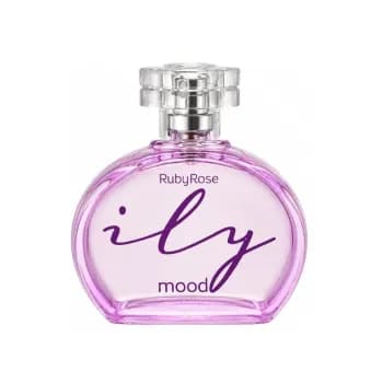 Perfume Ruby Rose Mood ILY 100ml Desodorante Colônia Feminino Fragrância Âmbar Baunilha