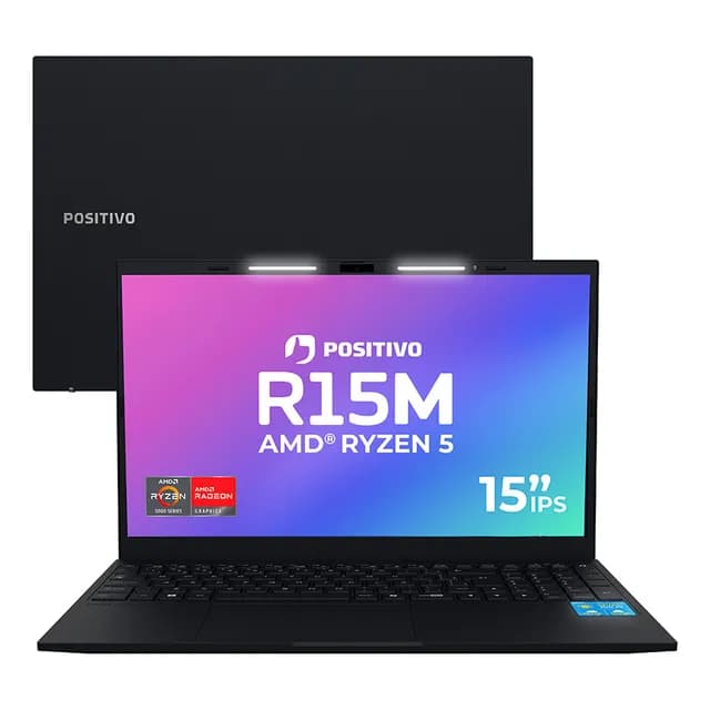 Notebook Positivo Vision R15M AMD Ryzen 5-5625U Linux 8GB RAM