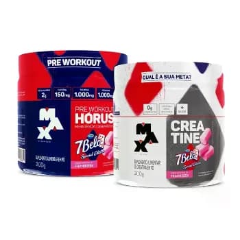 Kit Pré-Treino Hórus 7 Belo + Creatina 7 Belo Max Titanium 300g