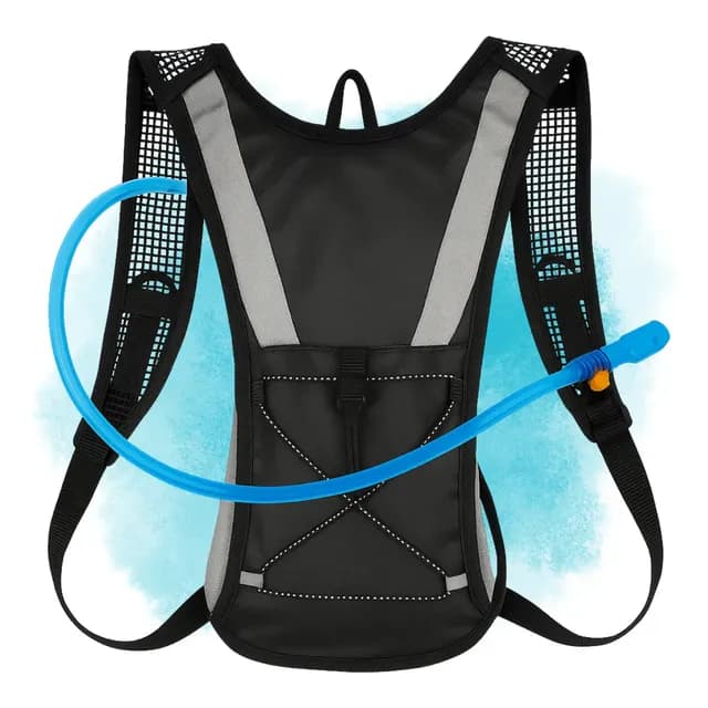 Mochila De Hidratação Bolsa De Agua Térmica 2 Litros Com Refil Incluso Bike Ciclismo Corrida Trilha Com Válvula De Segurança Tumblr