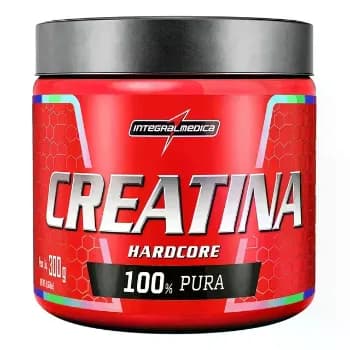 Creatina Integralmédica Monohidratada Hardcore em pó Sem sabor x 300g!!️