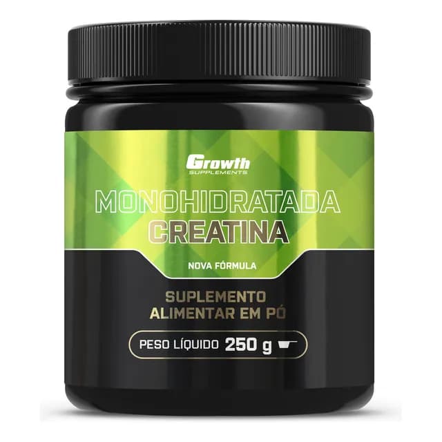 Creatina Monohidratada 250g Growth Supplements - Sem Sabor Em Pó