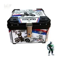 Baú Moto 45L Universal com Kit Fixação e Trava