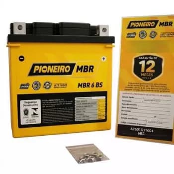 Bateria Moto Pioneiro 12v 6ah Titan 160 Fan Start Cg Pcx Adv