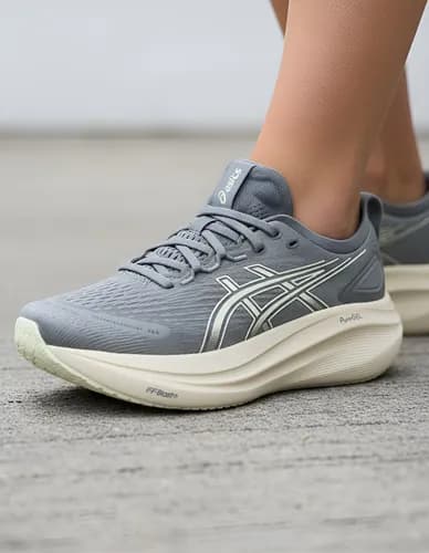 Tênis Asics Gel Nimbus 27 Feminino Cinza E Verde