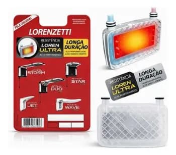 Resistência Lorenzetti P/ Ducha Chuveiro Acqua Duo/storm/star/wave 127v 5500w Código 3065