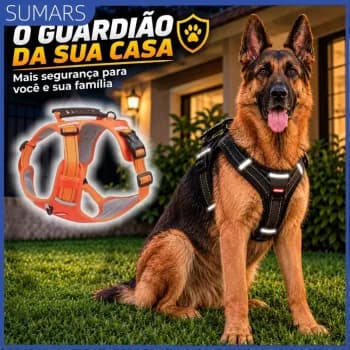 Peitoral Anti-Puxão Faixa Refletiva Ajustável para Cachorro Grande Coleira Peitoral