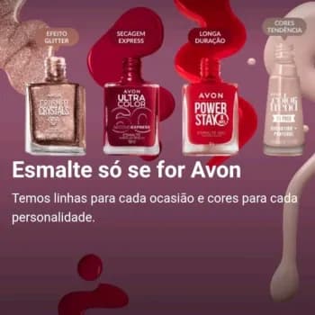 Esmaltes e beleza das unhas Natura e Avon
