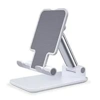 Suporte Ajustável para Celular e Tablet Branco