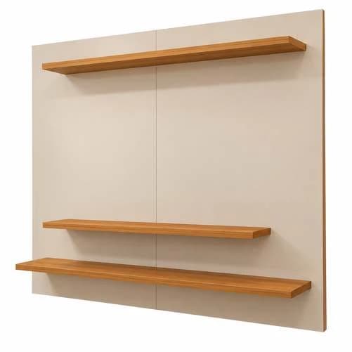 Painel Para Tv Até 40 Polegadas Estante Rack Sala Off White Off White/nature