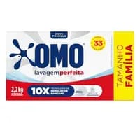 2 un. OMO Sabão Em Pó Lavagem Perfeita 2.2Kg