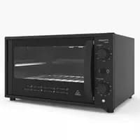 Forno Elétrico de Bancada 50 Litros Top50 Black com Grill e Luz Interna Fogatti