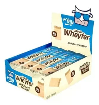 Proteína +mu Chocowheyfer Em Barra De Proteína Sabor Chocolate Branco 12 Un