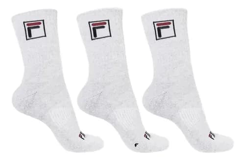 Kit Tripack Meia Fila Cano Alto Fbox Masculina Branca Meias Brancas Logo 39-43