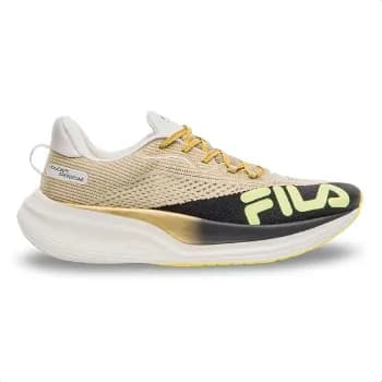 Tênis Fila Racer Speedzone Feminino, Golden/Black/Sunny Lime, 37