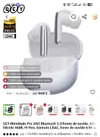 Fones de ouvido QCY MeloBuds Pro ANC Bluetooth 5.3 ANC híbrido 46dB