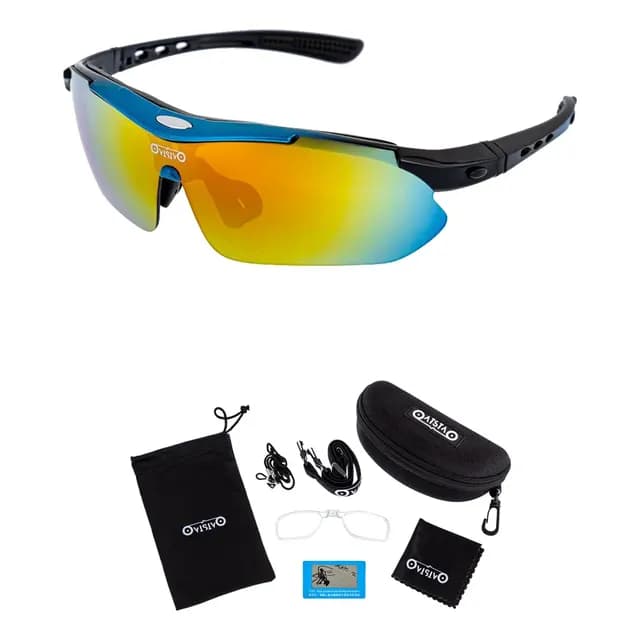 Óculos Ovisivo Corrida Ciclismo Mtb 5 Lentes Polarizado