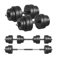 SONGMICS Conjunto de Halteres 2 em 1, 2 x 15 kg,