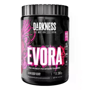 Suplemento em pó Darkness Pré Treino Évora sabor Bloody Berry 300g