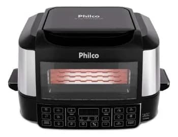 Fritadeira Air Fryer Philco Paf12a Preto Com Acabamento Em Inox