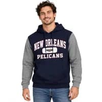 Blue 84 Moletom com capuz colorblock oficialmente licenciado pela NBA