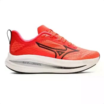Tênis Esportivo Mizuno Neo Aura Corrida Caminhada Masculino Laranja 39