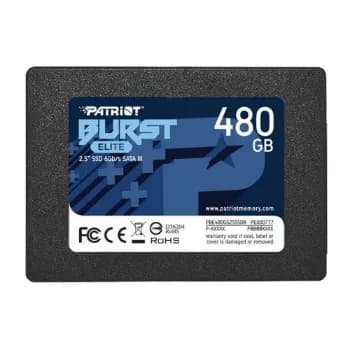 SSD Patriot Burst Elite, 480GB, Sata III, Leitura 450MB/s e Gravação 320MB/s