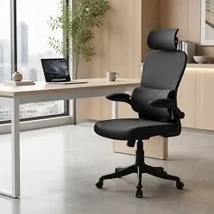 Cadeira De Escritório Almirante P600 Mesh Reclinável Preta 150kg