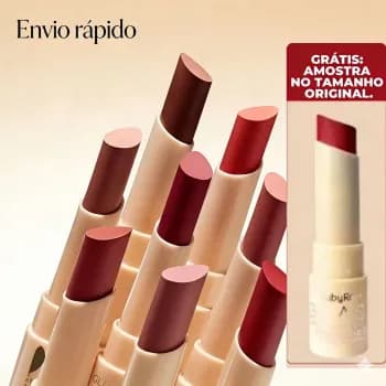 Batom Creamy Matte Glass Ruby Rose