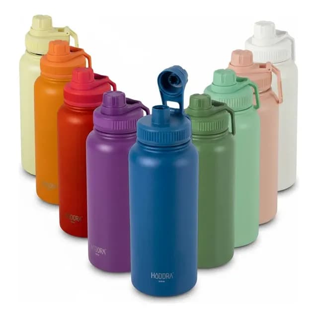 Garrafa Térmica Hiddra 1l 1000ml Inox Fitness Academia Color