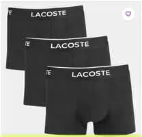 Kit Cueca Boxer Lacoste C 3 Peças Preto