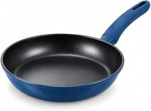 Frigideira Azul 24cm 1,5l Com Revestimento Cerâmico Antiaderente, Cabo Soft Touch, Fundo Para Indução, Gás, Elétrico E Cerâmico