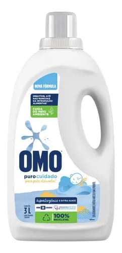 Lava-roupas Líquido Omo Puro Cuidado Galão 3l