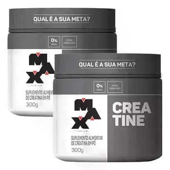 Creatina Max Titanium 300g - 2 unidades