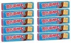 Kit C/10 Biscoito Recheado Passatempo Chocolate 130g Nestle