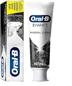 Oral-b Pasta De Dente 3d White Mineral Clean, Carvão De Bambu, 107 Ml