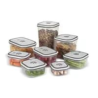 Kit 8 Potes Herméticos Multiuso Silicone BPA Free