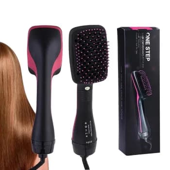 Escova Secadora de Cabelo 2 em 1 com Íons Negativos