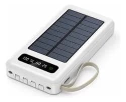 Power Bank 20000mah Carregamento Rapido Preto E Branco