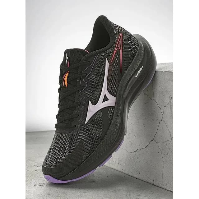 Tênis Mizuno Feminino Corrida Esportivo Conforto Virtue 2 Preto/roxo 39