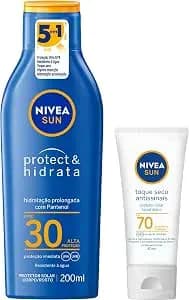 Protetor Solar Corporal E Facial Nivea, Kit Com 2 Unidades