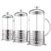 Cafeteira Prensa Francesa Vidro Aço Inox 350ml