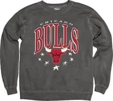 Moletom NBA Chicago Bulls Gola Redonda Estrelas Pretas GG