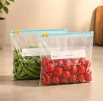 Kit 20 un. Saco Hermético Zip Lock para Alimentos Reutilizável