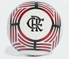 Mini Bola Flamengo Home Adidas Branco Vermelho