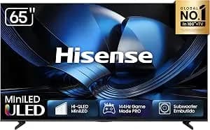 Smart TV 4K 65" MINI LED Hisense 65U7ESG + GTA VI GRÁTIS
