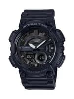 Casio Analógico-digital WR100m Multi Alarmes 100s Cronometer Timer Regressivo Bateria 10 anos