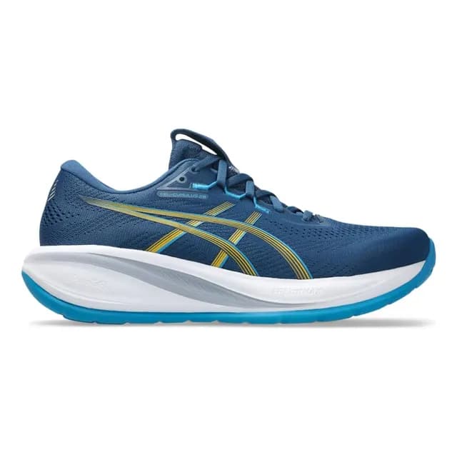 Tênis De Corrida Asics Gel-cumulus 28 Masculino Original Branco/azul Liso 41 Br