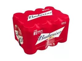 ,Cerveja Budweiser Lata 473ml Pack 12 - Latão