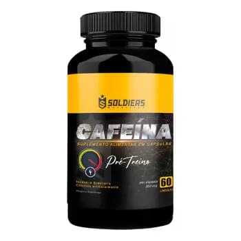 Termogênico Cafeína Soldiers Nutrition 200mg 60 Cápsulas